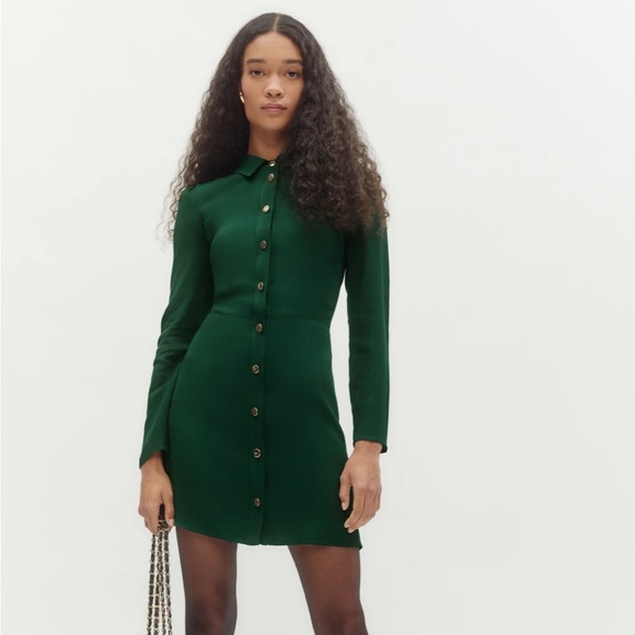 Reformation Dresses & Skirts - NWT REFORMATION - Hugh Dress Forest Size 10